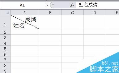 Excel单元格中斜线分割填写